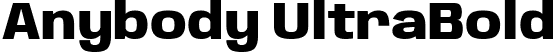 Anybody UltraBold font - Anybody-UltraBold.ttf