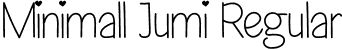 Minimall Jumi Regular font - Minimall-jumi.otf