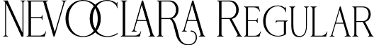 NEVOCLARA Regular font - NEVOCLARA.otf