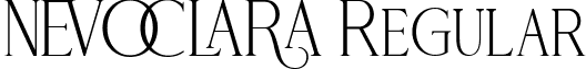 NEVOCLARA Regular font - NEVOCLARA.ttf