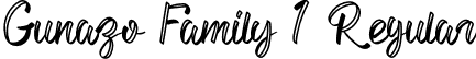 Gunazo Family 1 Regular font - GunazoFamily1.otf