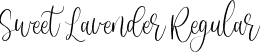 Sweet Lavender Regular font - sweetlavender-ez2lp.ttf