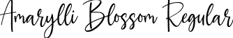 Amarylli Blossom Regular font - Amarylli-Blossom.otf