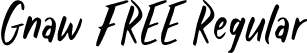 Gnaw FREE Regular font - Gnaw FREE.ttf