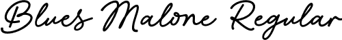 Blues Malone Regular font - BluesMalone-owgYq.otf