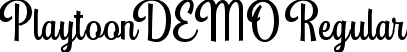 PlaytoonDEMO Regular font - playtoondemo.ttf