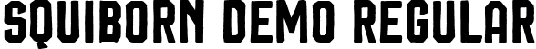 Squiborn DEMO Regular font - squiborn-demo.ttf