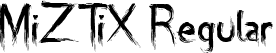 MiZTiX Regular font - miztix.ttf