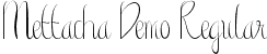 Mettacha Demo Regular font - MettachaDemoRegular.ttf