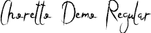 Choretto Demo Regular font - ChorettoDemoRegular.ttf