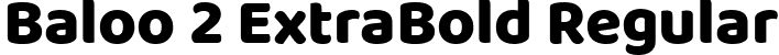 Baloo 2 ExtraBold Regular font - baloo2-extrabold.ttf