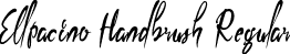 Ellpacino Handbrush Regular font - EllpacinoHandbrush.ttf