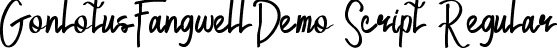 GonlotusFangwellDemo Script Regular font - GonlotusFangwellDemoScript.ttf