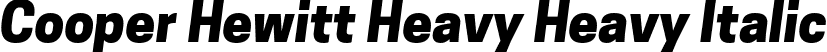 Cooper Hewitt Heavy Heavy Italic font - CooperHewitt-HeavyItalic.ttf