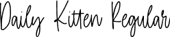 Daily Kitten Regular font - Daily-Kitten.ttf