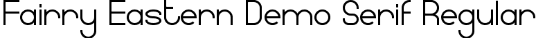 Fairry Eastern Demo Serif Regular font - FairryEasternDemoSerif.ttf