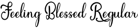 Feeling Blessed Regular font - Feeling Blessed.otf