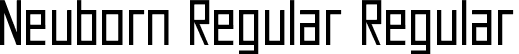 Neuborn Regular Regular font - neuborn-regular.ttf