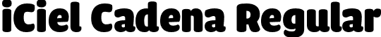 iCiel Cadena Regular font - iCielCadena.otf