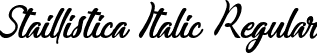 Staillistica Italic Regular font - staillisticaitalic-k7jmy.ttf