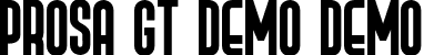 Prosa GT Demo Demo font - prosagtdemo-6yj1o.otf