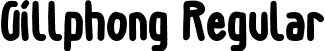 Gillphong Regular font - GillphongRegular-51X7B.otf