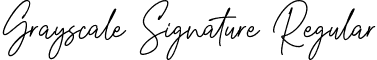 Grayscale Signature Regular font - GrayscaleSignature-mL16a.ttf