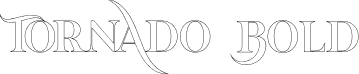 Tornado Bold font - tornado-outline-font-demo.otf