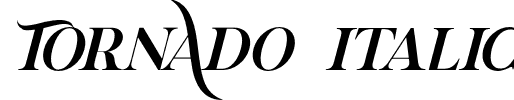 Tornado Italic font - tornado-italic-serif-font-demo.otf