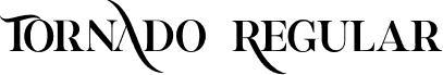 Tornado Regular font - tornado-serif-font-demo.otf