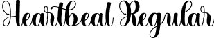 Heartbeat Regular font - Heartbeat.ttf