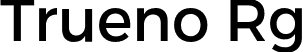 Trueno Rg font - TruenoRg.otf