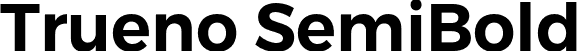 Trueno SemiBold font - TruenoSBd.otf