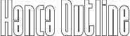 Hanca Outline font - hanca-outline.otf