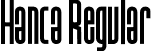 Hanca Regular font - hanca-regular.otf