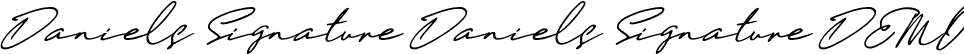 Daniels Signature Daniels Signature DEMO font - Daniels-Signature-DEMO.ttf