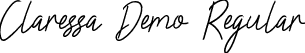 Claressa Demo Regular font - ClaressaDemo-x3LL8.ttf