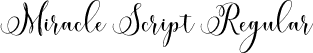 Miracle Script Regular font - miracle-script-free.otf