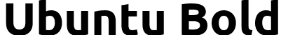 Ubuntu Bold font - Ubuntu-Bold.ttf