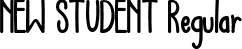 NEW STUDENT Regular font - NEW-STUDENT-3.ttf