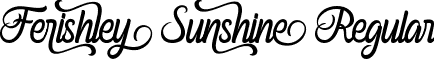 Ferishley Sunshine Regular font - ferishley-sunshine.ttf