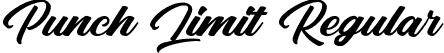 Punch Limit Regular font - Punch Limit.otf