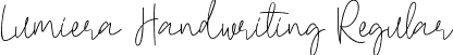 Lumiera Handwriting Regular font - lumierahandwriting.ttf