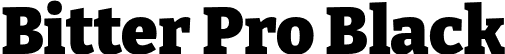 Bitter Pro Black font - BitterPro-Black.otf