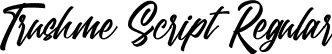 Trushme Script Regular font - trushmescript.ttf