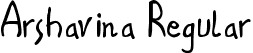 Arshavina Regular font - Arshavina.ttf