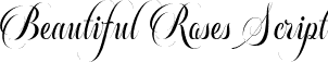 Beautiful Roses Script font - beautiful-roses-script.ttf