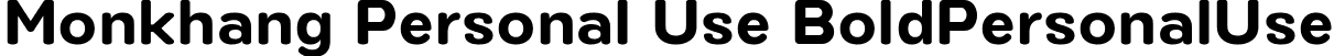 Monkhang Personal Use BoldPersonalUse font - Monkhang-Bold.ttf