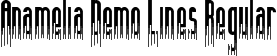 Anamelia Demo Lines Regular font - AnameliaDemoLines.ttf