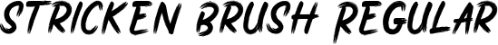 Stricken Brush Regular font - Stricken-Brush-DEMO.otf